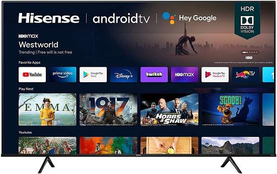 Hisense 75A6G 75-Inch 4K Ultra HD Android TV